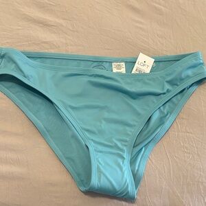 LOFT Women's Aqua Blue Bikini Bottoms